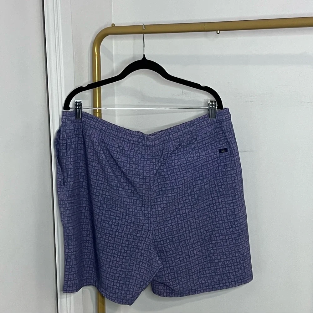 Faherty Men’s Shorelite Swim Trunk in Bluebell Flare Geo Size XXL